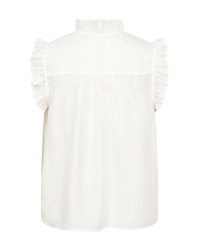 Co' Couture - Tassy CC Frill Top - White 